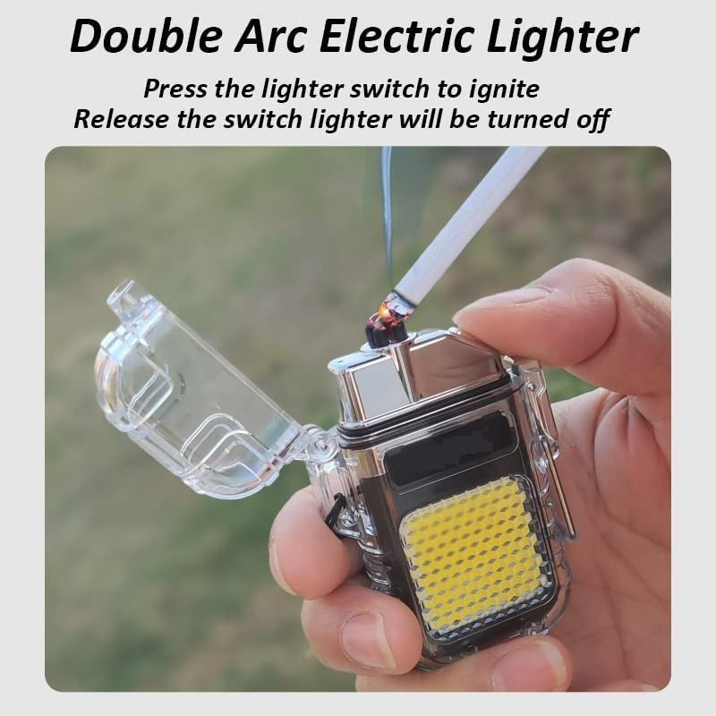 Portable Electric Lighter with COB Light