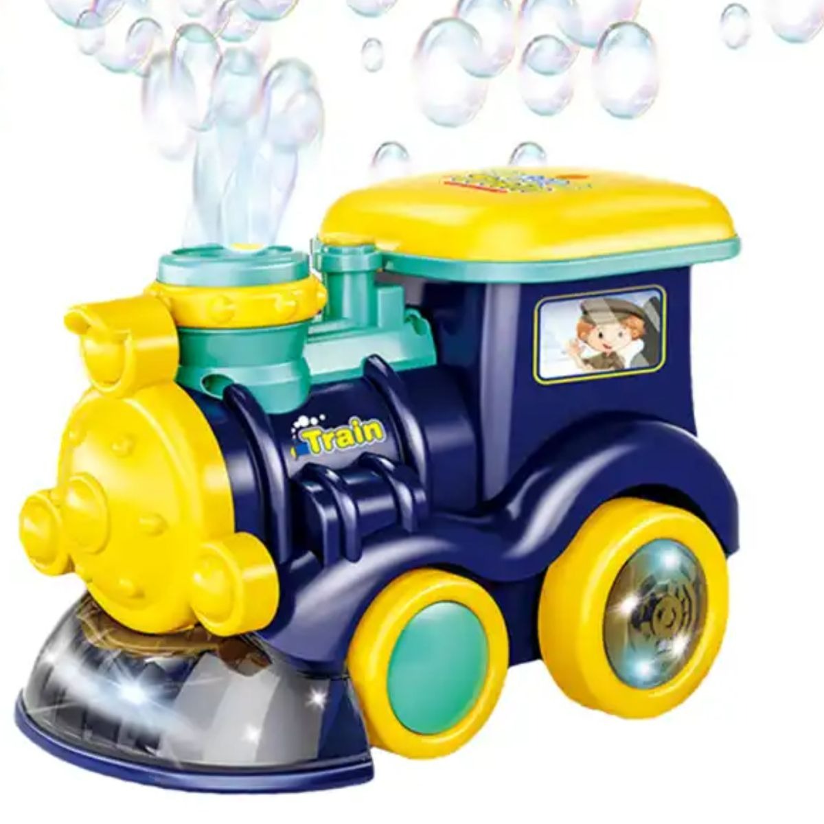 Musical Bubble Blowing Steam Locomotive Toy