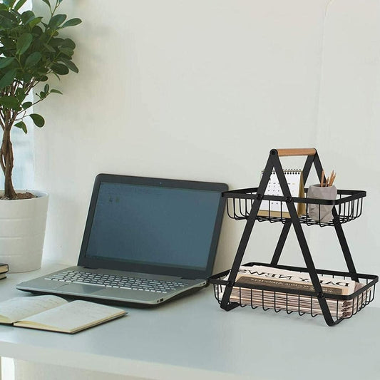 Metal Stack Rack (2 Tier)