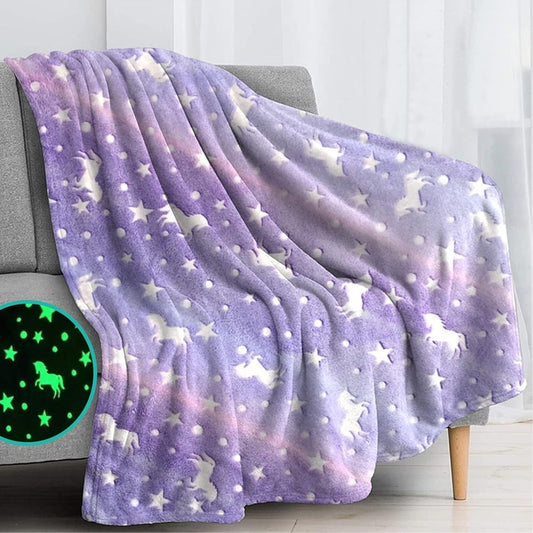 Super Soft Magic Glow in the Dark Blanket (Girl)