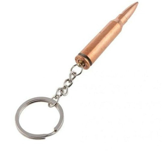 Long Rifle Bronze Gun Bullet Keyring