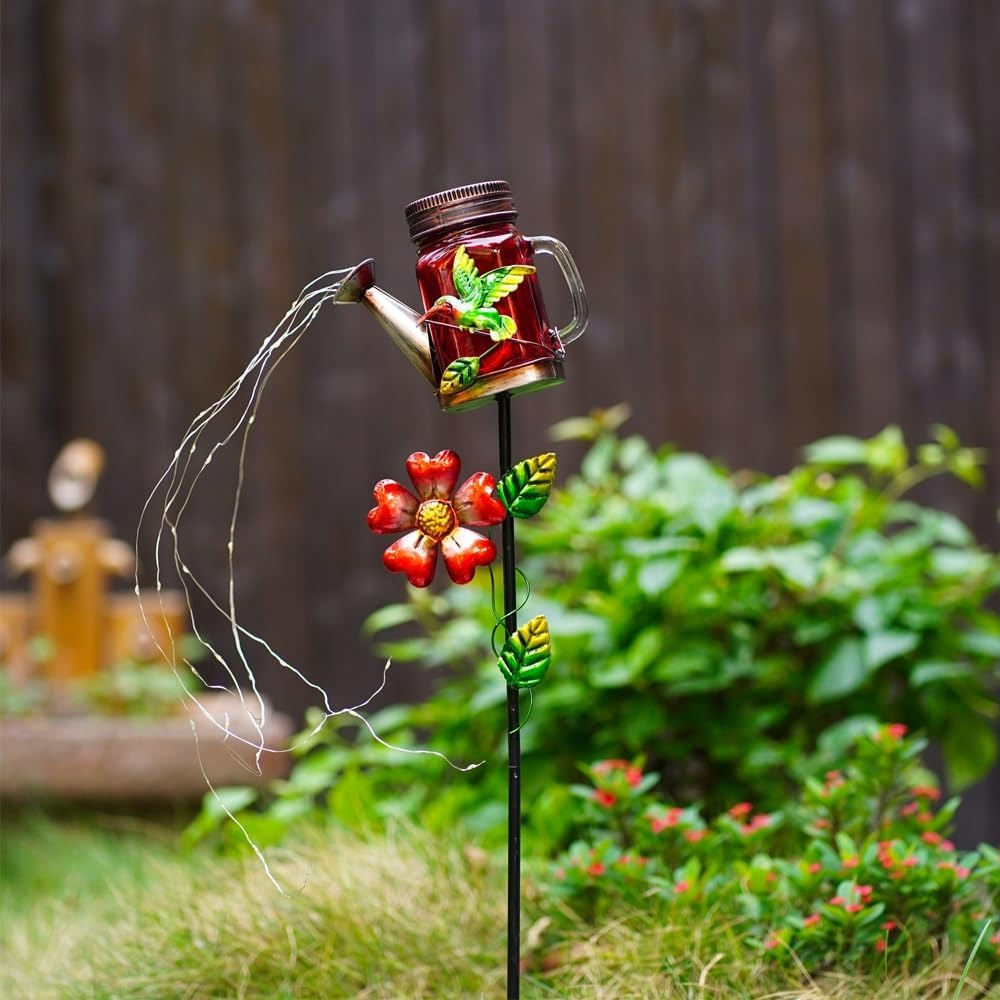 Solar Mason Jars Watering Can