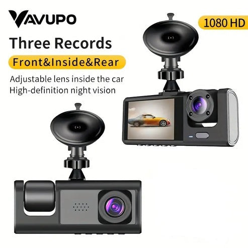 3 Channel 1080p Vehicle Dash Cam