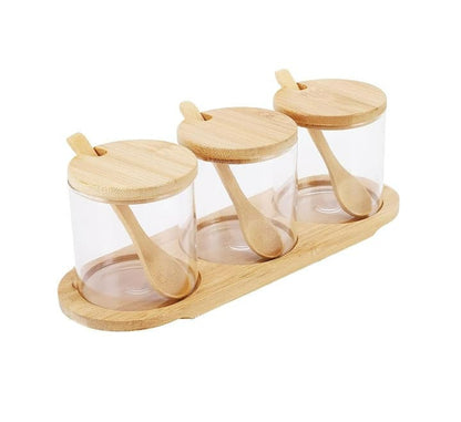 Glass Condiment Set (3 pcs)