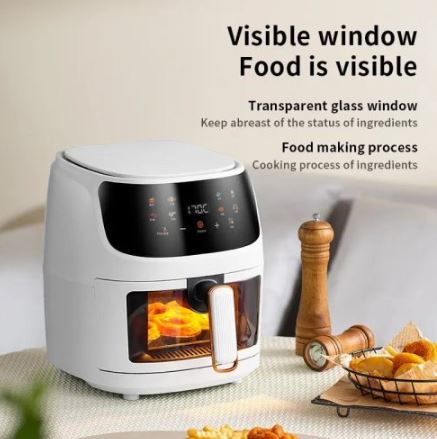 Air Fryer with Clear View Food Basket (8L)