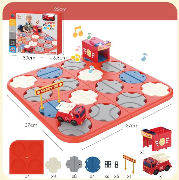 Brain Teaser Puzzles Maze Race Track (Fire)