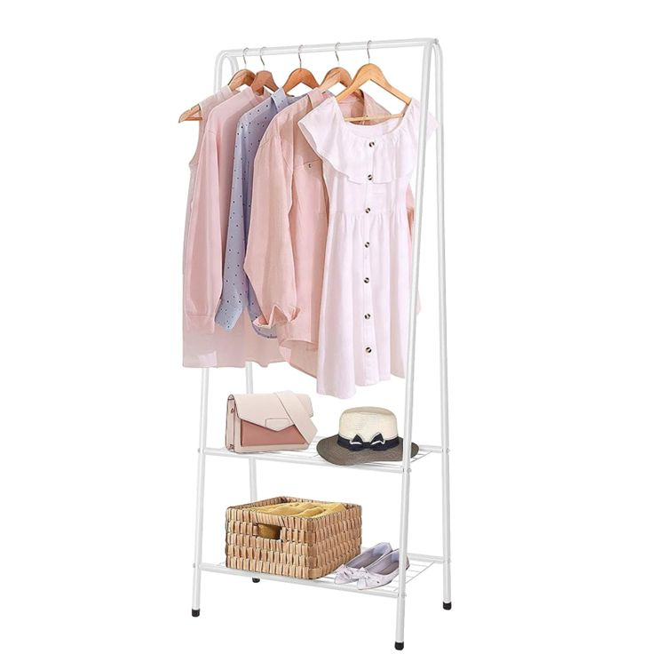 Clothes Rail With Two Shelves