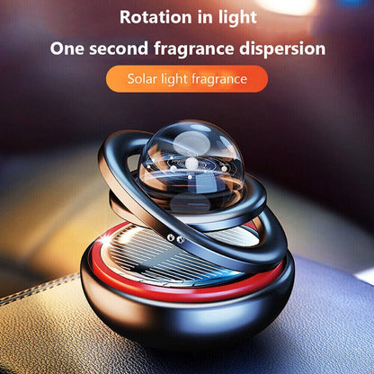 Solar Power Auto Car Rotate Aromatherapy Air Freshener