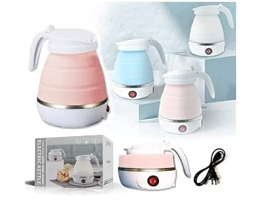 Silicone electric foldable kettle