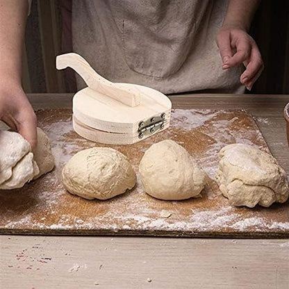 Wooden Dumpling Presser