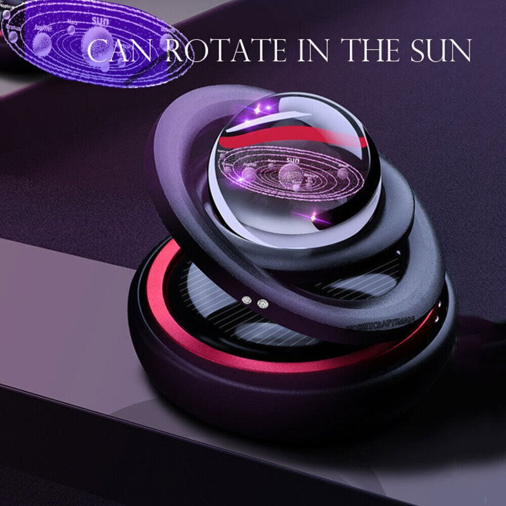 Solar Power Auto Car Rotate Aromatherapy Air Freshener