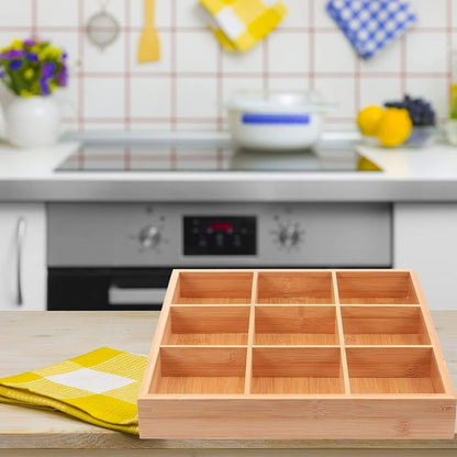 Universal Wooden Organiser (9 Compartment)