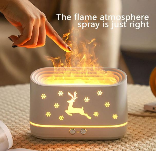 Deer Flame Humidifier With Atmosphere Light