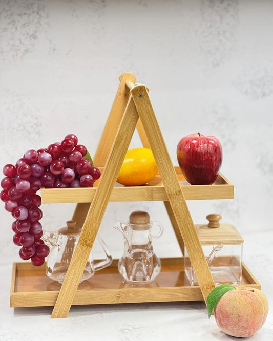 Wooden Serving Stand (2 Tier)