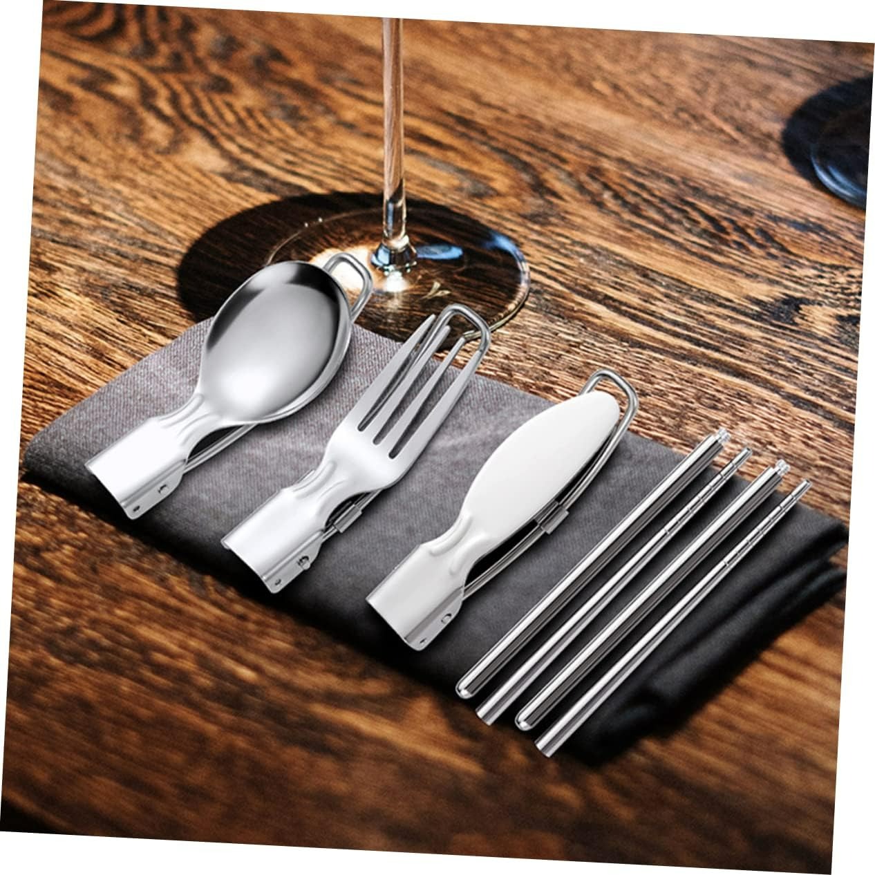 Folding Travel Tableware Cutlery Set (4 pcs)