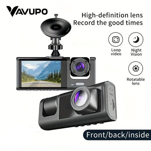 3 Channel 1080p Vehicle Dash Cam