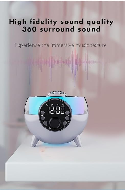 Bluetooth Audio Alarm Clock And WiFi Charger