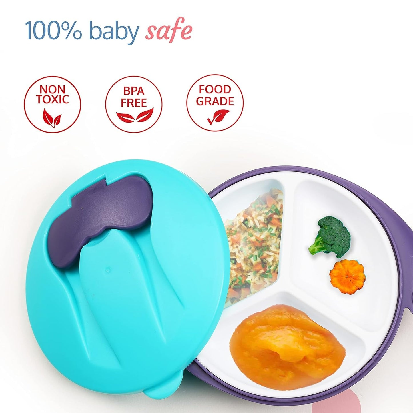 Dr Gym Baby Bowl BPA FREE With Spoon And Fork