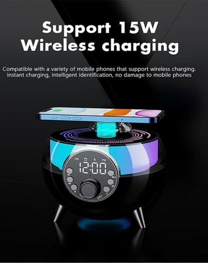 Bluetooth Audio Alarm Clock And WiFi Charger