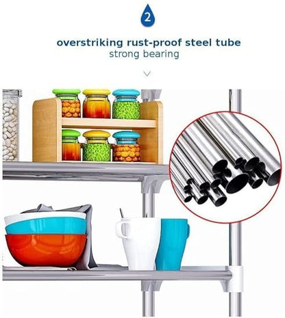 Expandable Microwave Oven Organiser Shelves (3 Tier)