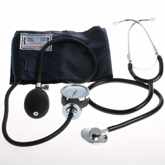 Manual Blood Pressure Monitor Measure And Stethoscope