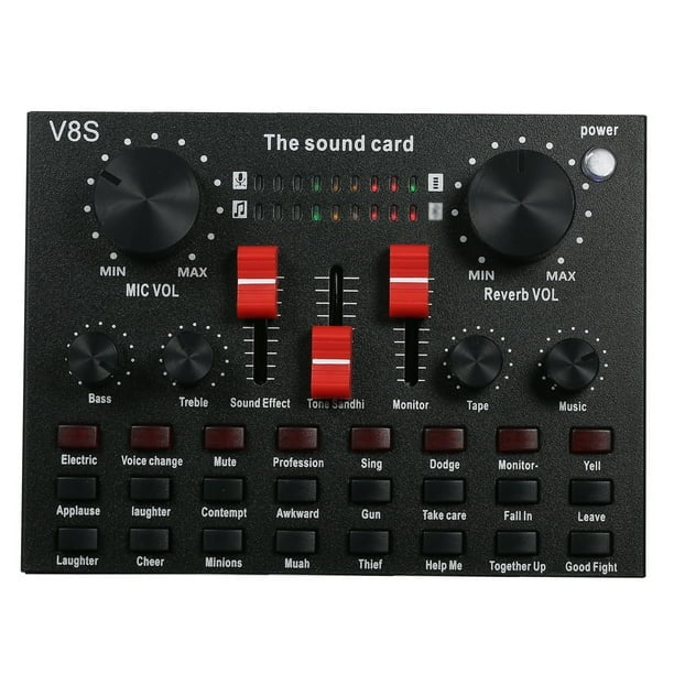 V8 Sound Card And Microphone Set