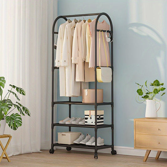 Modern Garment Organiser Rack with Wheels