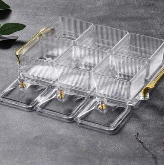 Multifunctional Snacks Dish Tray (6 Bowls)