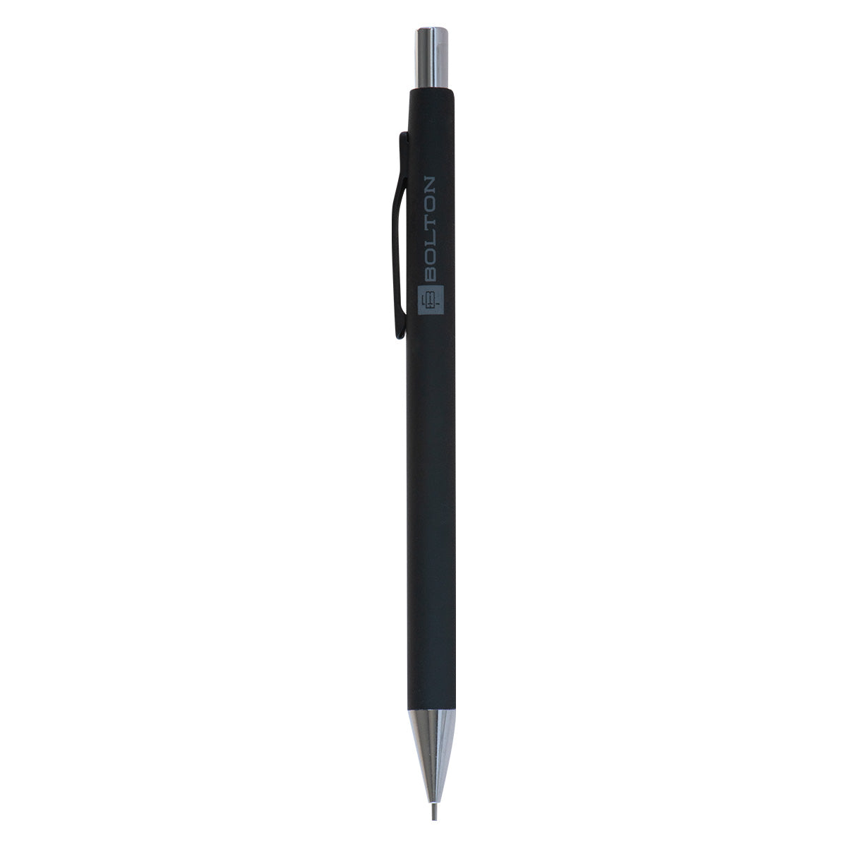 Bolton Black Retractable Clutch Pencil - Flat Clicker