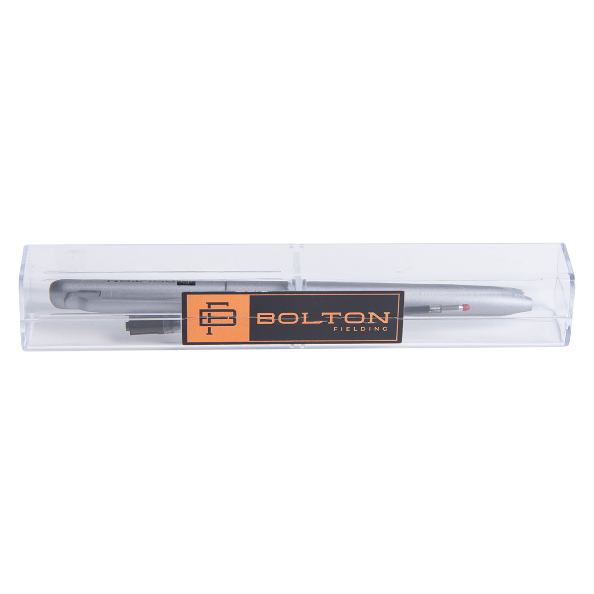 Bolton Twist-Action Silver Pen With Pen Refill In Acrylic Gift Box