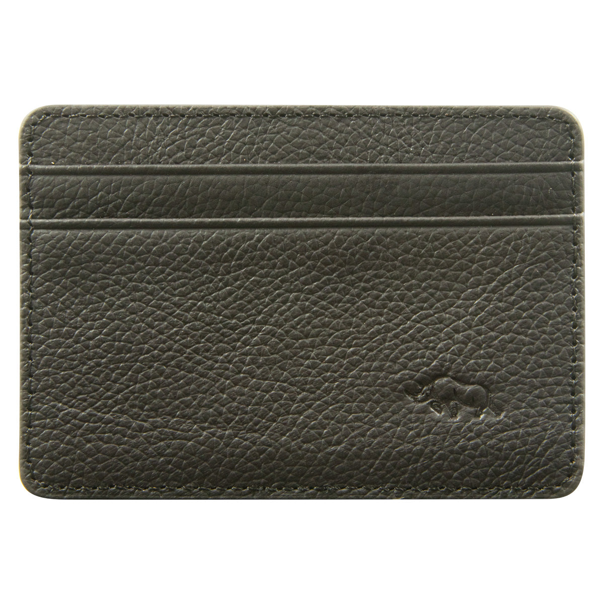 Genuine African Leather Darkest Brown Card And ID Holder