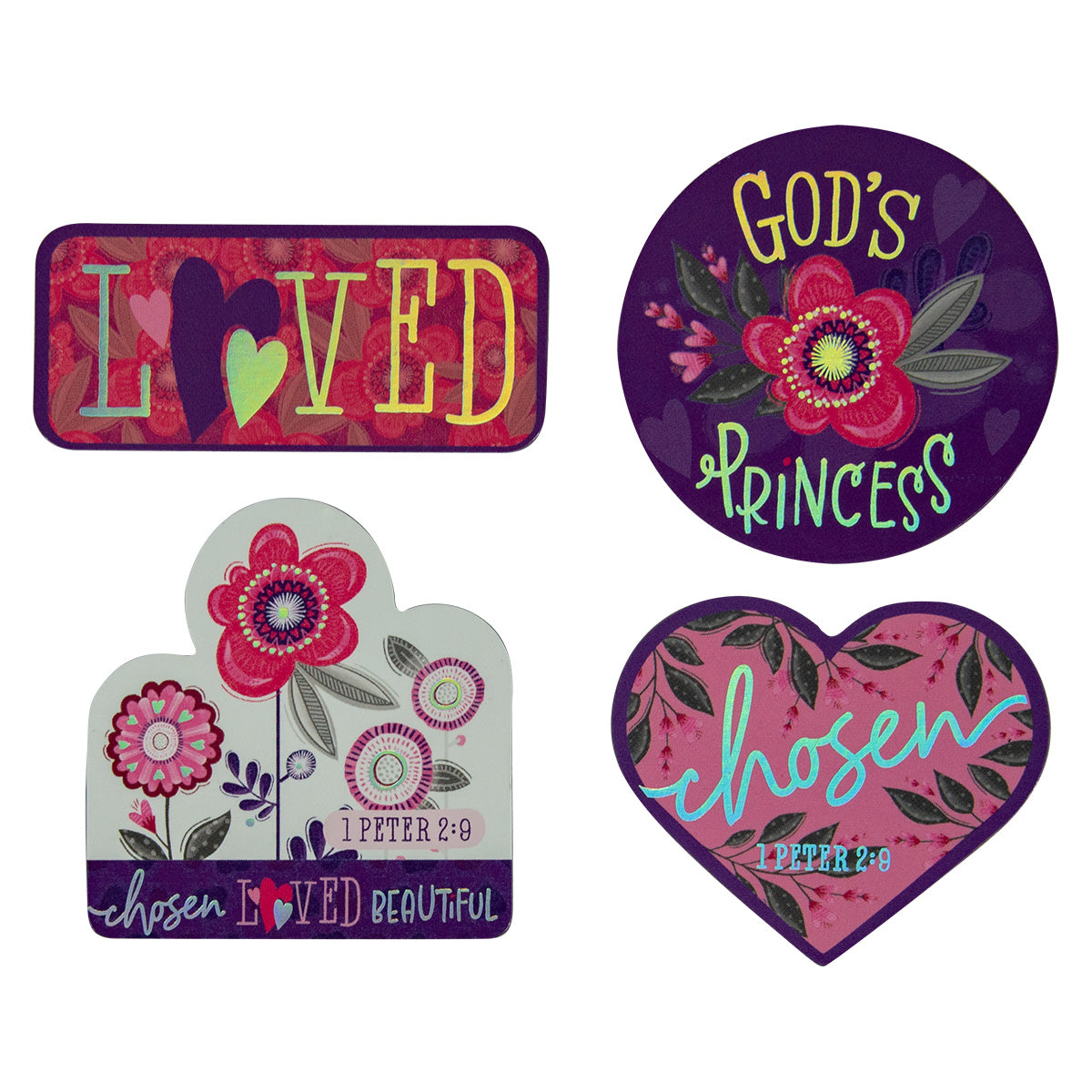 God's Princess Four Piece Magnet Set