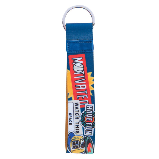 Motivated For Boys Wristlet Key Ring