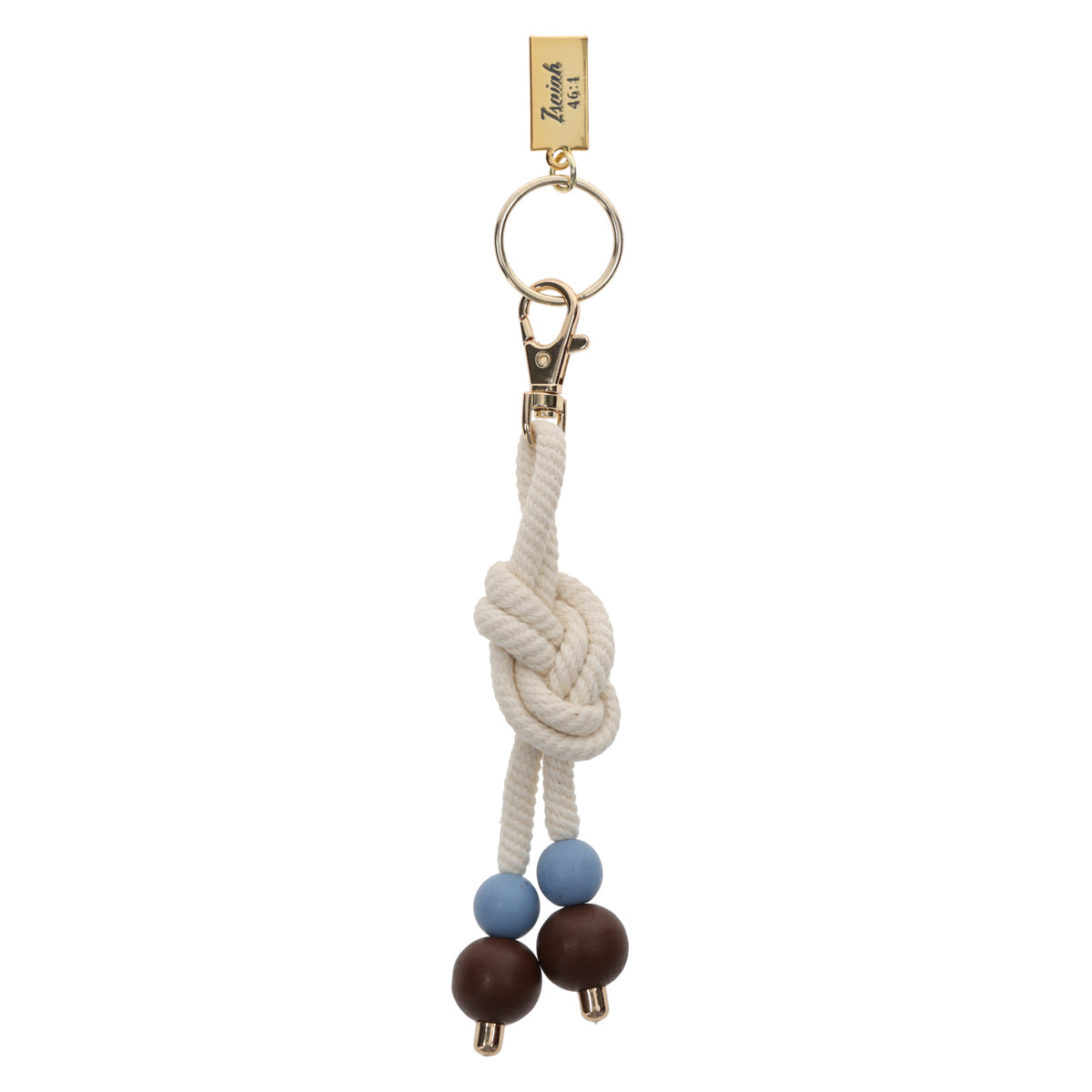 Footprints Key Ring with Rope