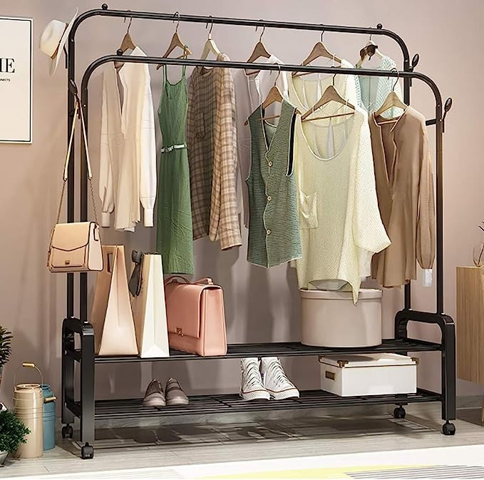 Clothing Garment Rack with Wheels