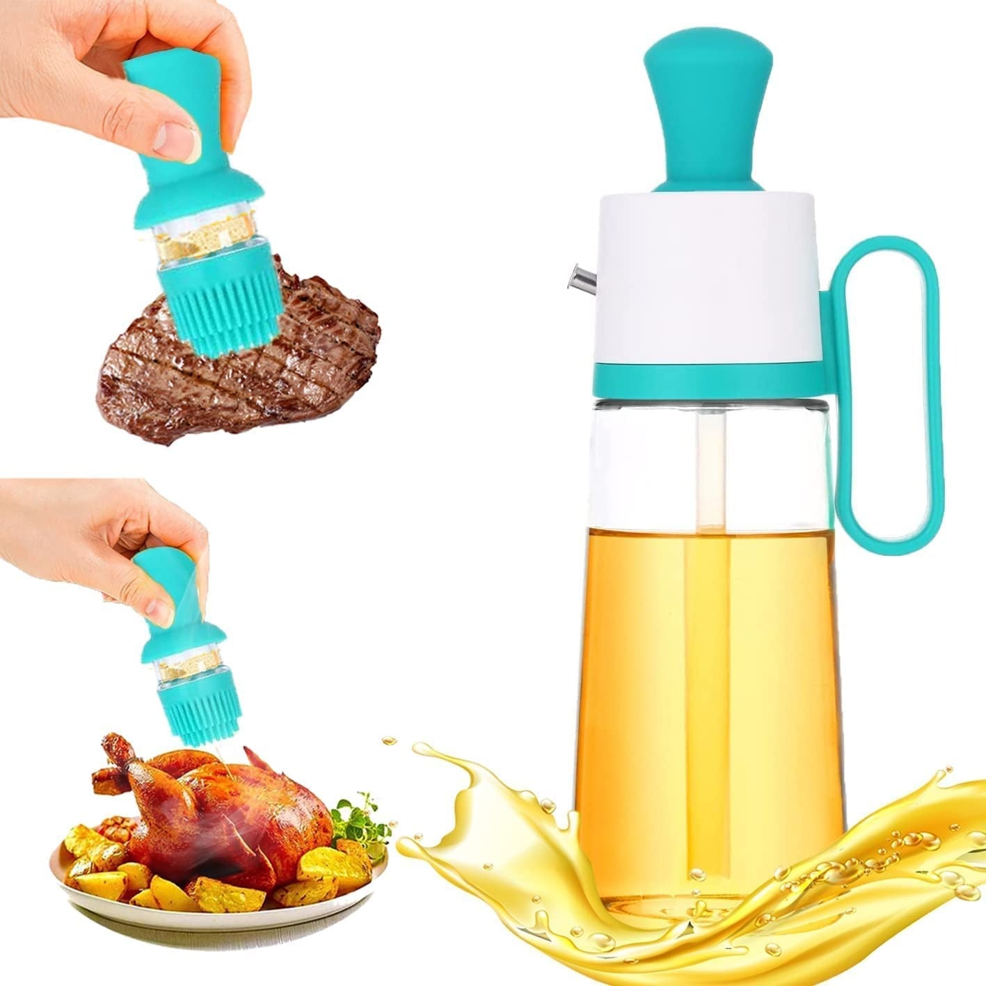 Brush And Pouring Seasoning Bottle (630ml)