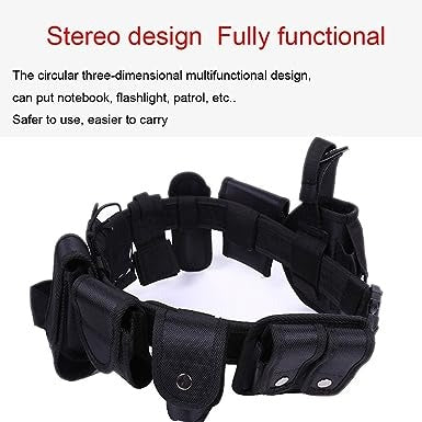 Tactical Military Belt (10 Pockets)