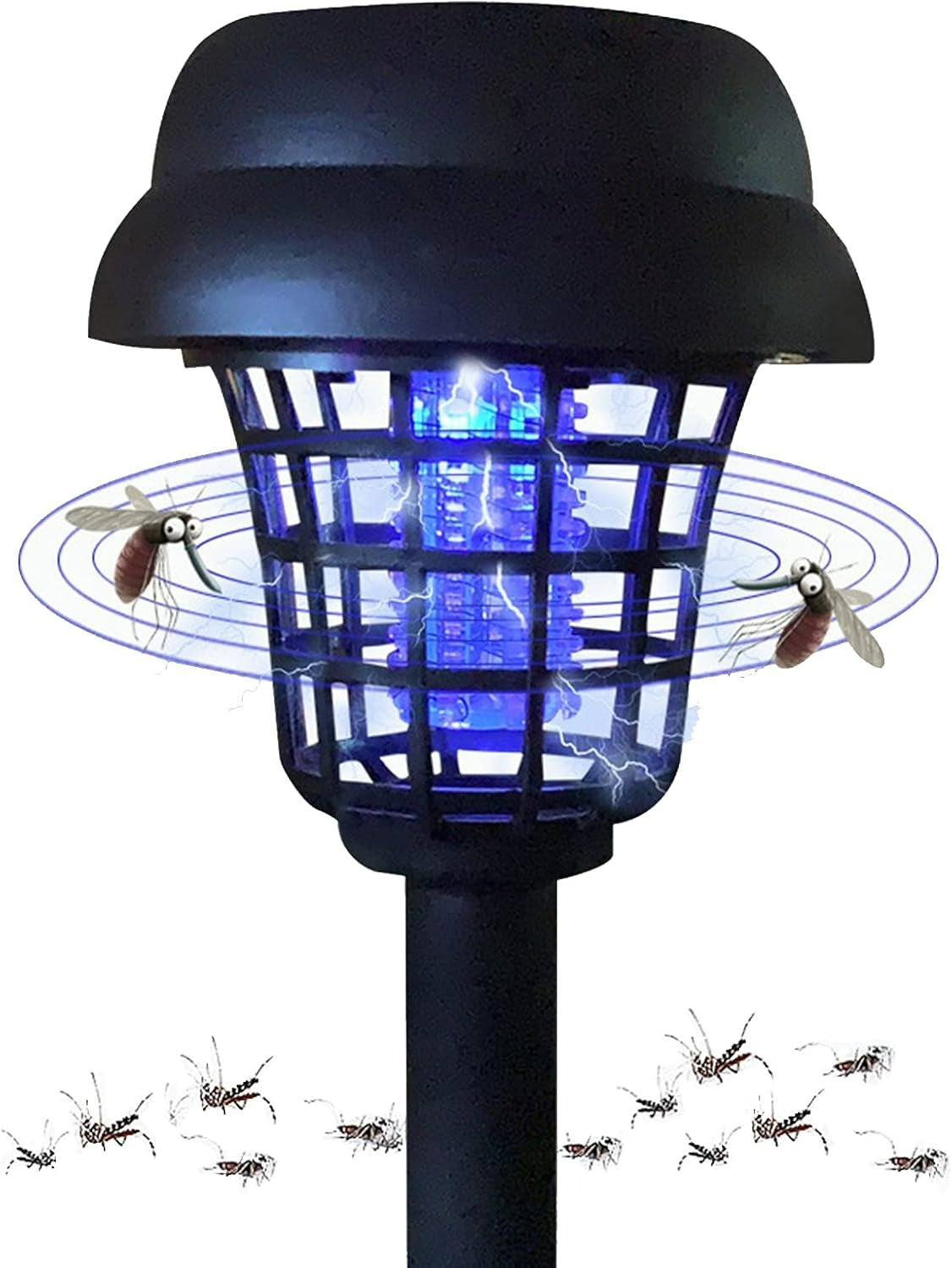 Outdoor Solar Powered Bug Zapper Light