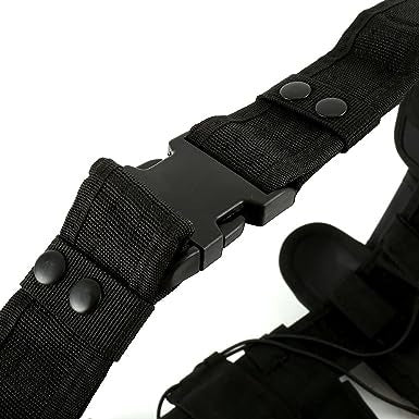 Tactical Military Belt (10 Pockets)