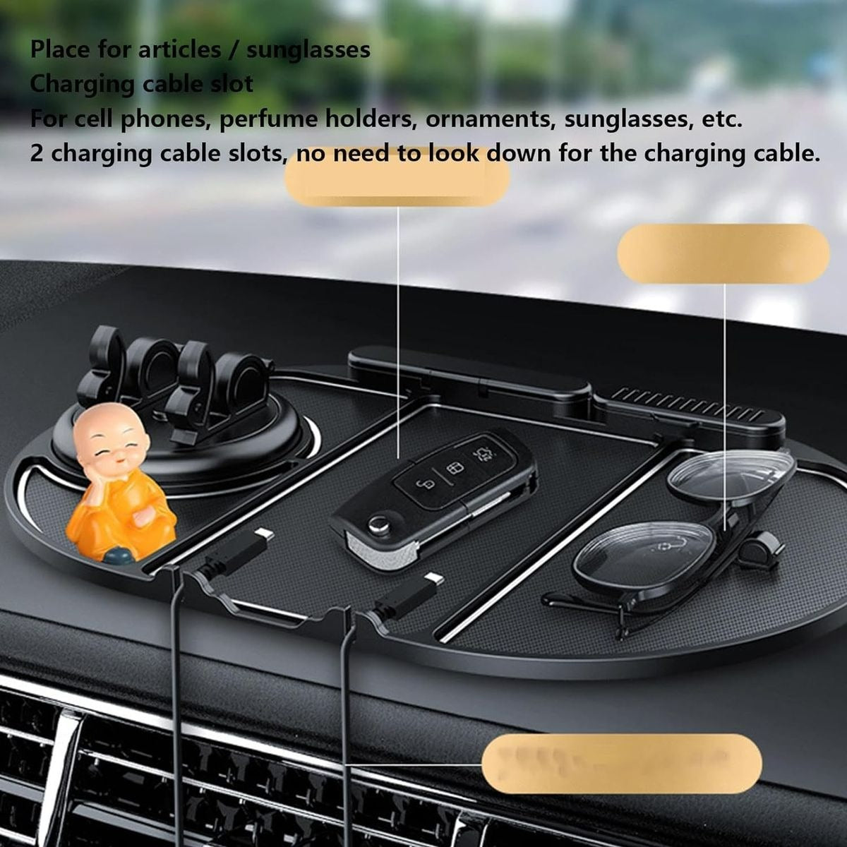 Car Dashboard Sticky Dash Grip Mat Phone Holder