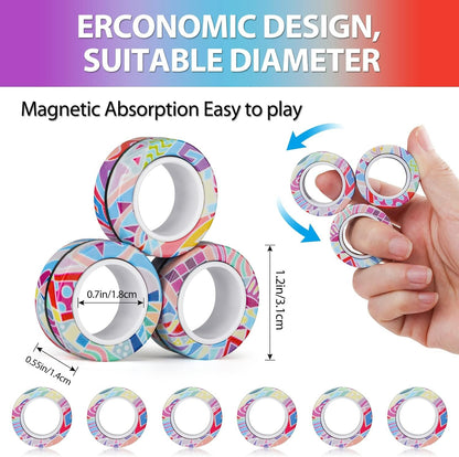 Fidget Toy Magnetic Rings (3 pcs)