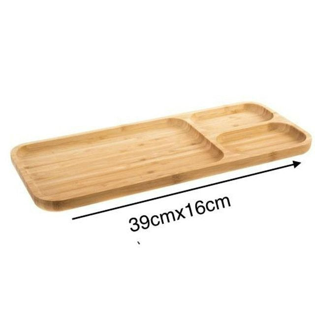 Bamboo Appetizer Platter (3 Compartment)