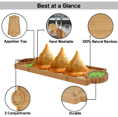 Bamboo Appetizer Platter (14x39cm)