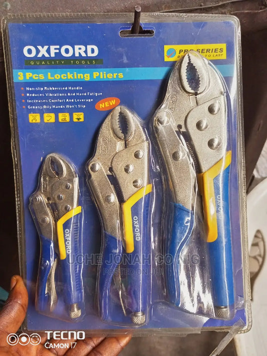 Set of Gripping Locking Pliers