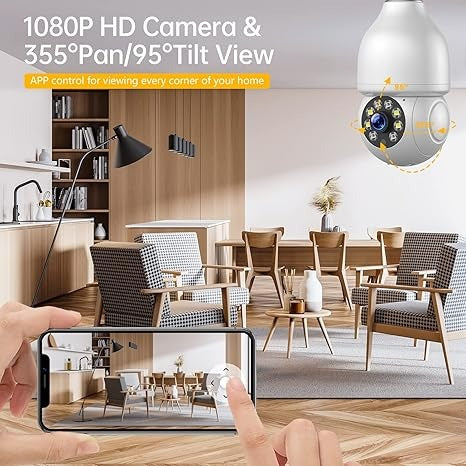 1080P Lightbulb Security Camera