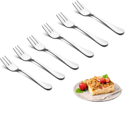 Stainless Steel Cake Fork Set (6 pcs)