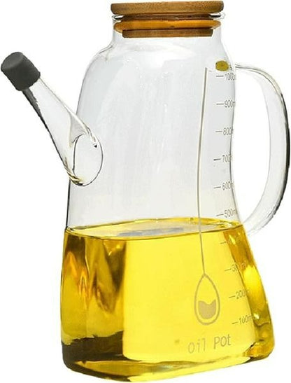 Transparent Glass Oil Bottle (1L)