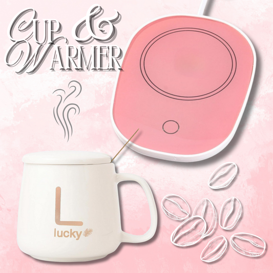 Special Edition Coffee Cup Warmer Set (Pink And White)