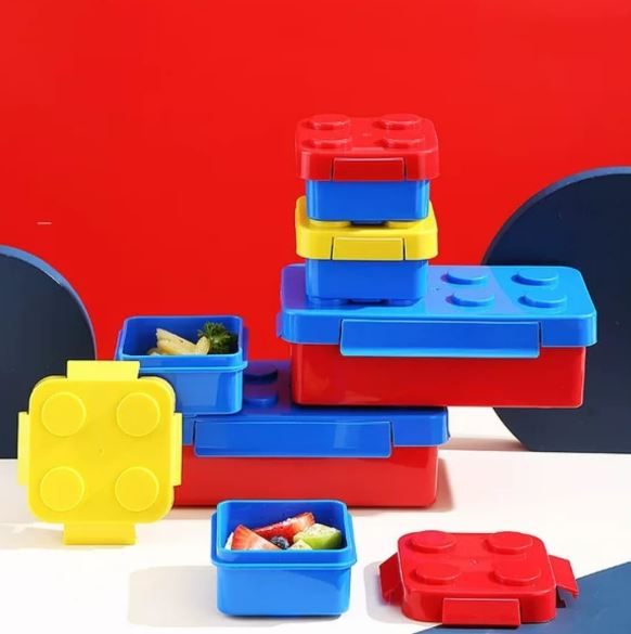 Building Block Stackable Lunch Box Set