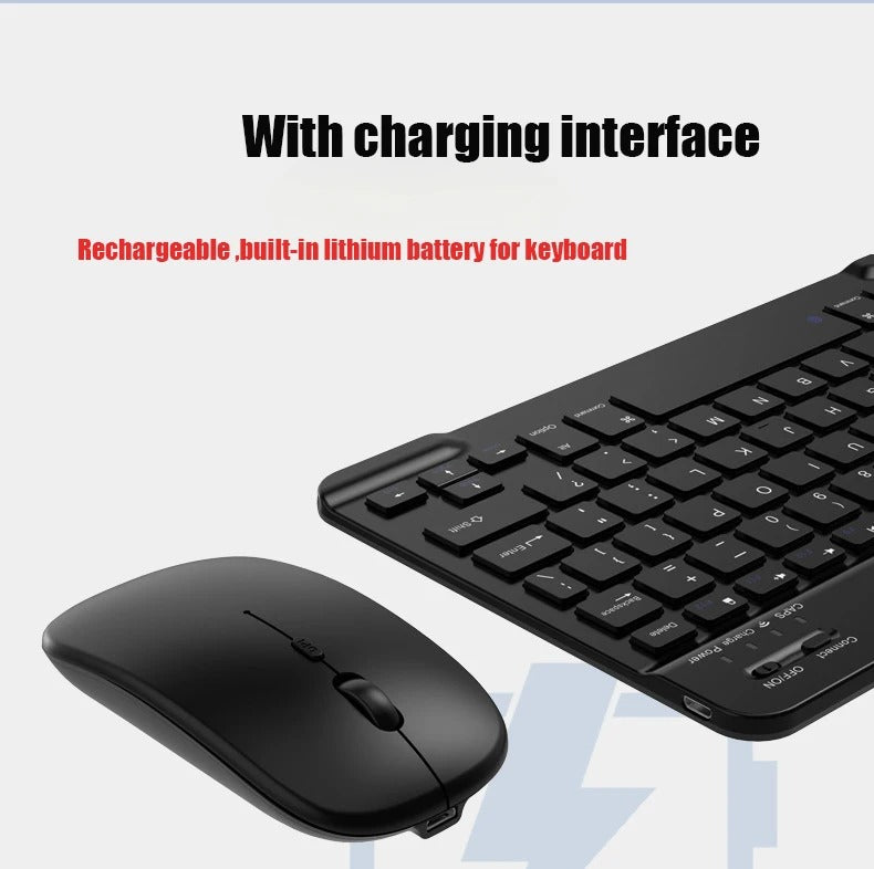 Wireless Mini Keyboard and Mouse Combo